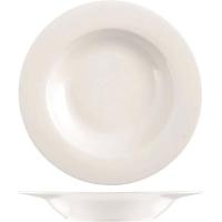 Plato hondo de porcelana blanca NBC 21 cm Ala H&H, 1 ud