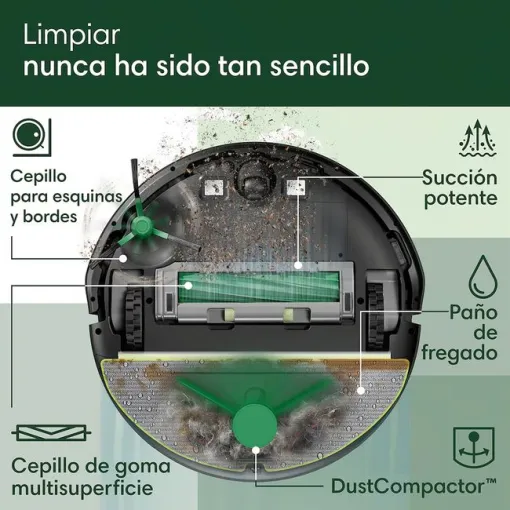 Aspirador robot, 7000Pa,  205 Dust Compactor  ROOMBA