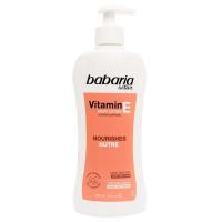 Loción corporal vitamina E BABARIA, dosificador 400 ml