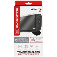 Accesorio para nintendo switch 2, tempered glass protector kit 9h  BLACKFIRE