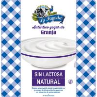 Yogur natural cremoso sin lactosa LA FAGEDA, pack 4x125 g