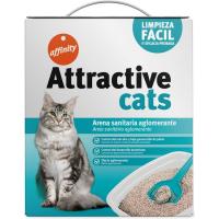 Arena aglomerante bentonita ATTRACTIVE CATS, caja 5 Kg