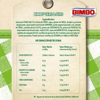 Pan de molde cero & cero con cereales y semillas BIMBO, 360 g