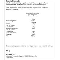 Trigo espelta hinchado bio ECOCESTA, bolsa 200 g