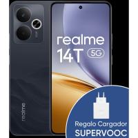 Smartphone libre black 8+256 GB + cargador 45W, 14T 5G REALME