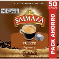 SAIMAZA 9 Espresso kafe bizia, bateragarria Nespressorekin, kutxa 50 ale