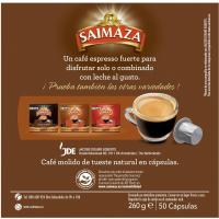 SAIMAZA 9 Espresso kafe bizia, bateragarria Nespressorekin, kutxa 50 ale