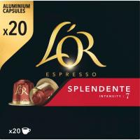 L'OR Splendente Espresso kafea, kutxa 20 ale