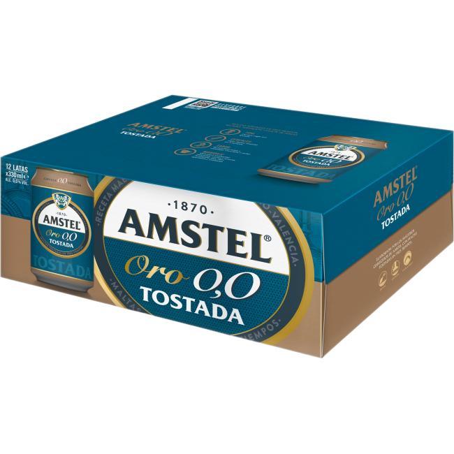 precios Cerveza 0,0 Amstel Oro, Pack Lata 12X33 Cl en Eroski