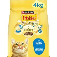 Alimento de salmón para gato adulto FRISKIES, saco 4 kg