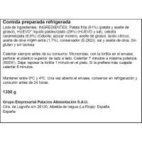 PALACIOS patata tortilla tipularekin, etxeko errezeta, 1.300 g