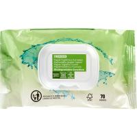 Papel higiénico húmedo sensitive EROSKI, paquete 70 uds