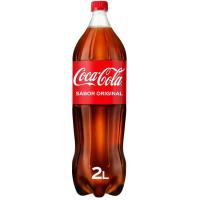 Refresco de cola COCA COLA, botella 2 litros