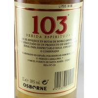 Brandy 103, botella 1 litro