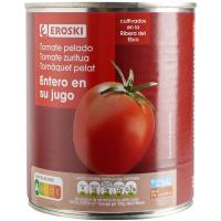 EROSKI tomate natural osoa zurituta, lata 780 g