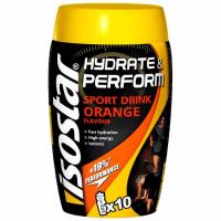 Bebida isotónica en polvo sabor naranja ISOSTAR, bote 400 g