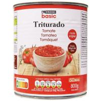 EROSKI BASIC tomate xehatua, lata 800 g