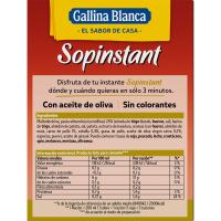 Sopinstant de pollo-pasta GALLINA BLANCA, sobre 49,5 g