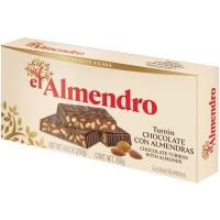 Turrón de chocolate con almendras EL ALMENDRO, caja 250 g