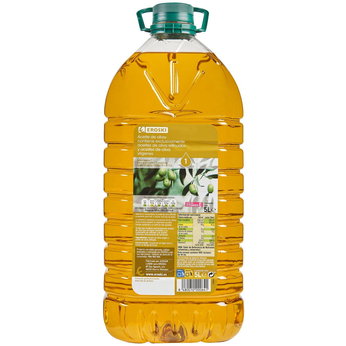 Aceite de oliva sabor EROSKI, garrafa 5 litros en Eroski