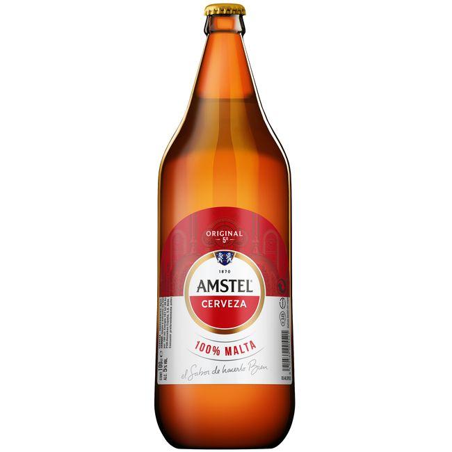 precios Cerveza Amstel, Botella 1 Litro en Eroski