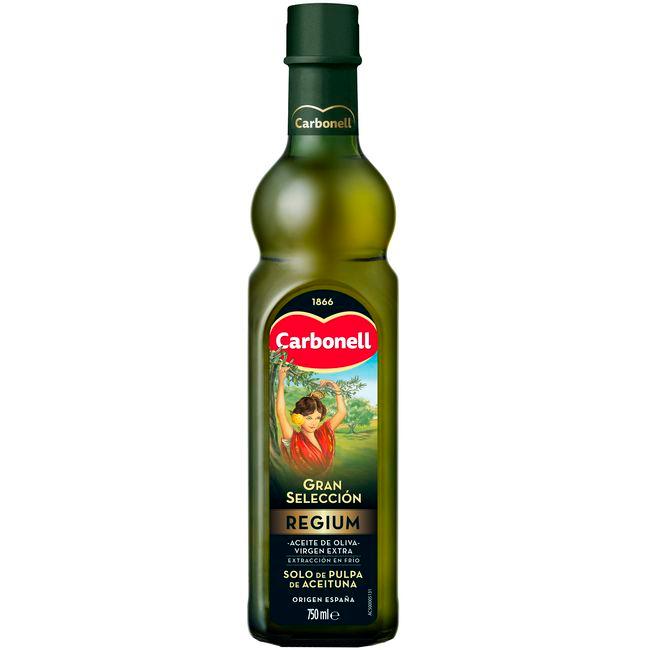 Aceite de oliva virgen Regium CARBONELL, botella 75 cl en Eroski