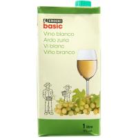 Vino Blanco EROSKI basic, brik 1 litro