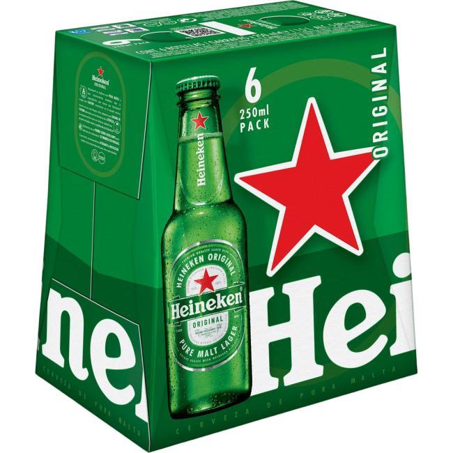 precios Cerveza Holandesa Heineken, Pack Botellín 6X25 Cl en Eroski