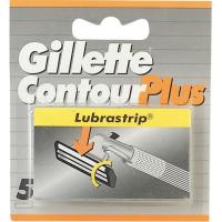 Cuchillas de afeitar GILLETTE Contour Plus, pack 5 uds.