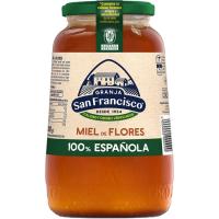 Miel de flores GRANJA SAN FRANCISCO, frasco 1 kg 