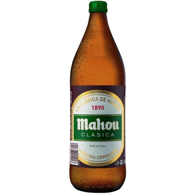 precios Cerveza Clásica Mahou, Botella 1 Litro en Eroski
