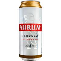 Cerveza AURUM, lata 50 cl