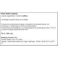 Vino Tinto Crianza D.O. Rioja MARQUÉS DE VITORIA, botella 75 cl