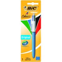 Bolígrafo retractil, tinta colores: azul, negro, verde y rojo, punta 1.0mm BIC