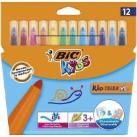 Rotuladores de colores de punta muy ancha Kids Kid Couleur XL BIC, caja 12 uds