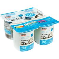 EROSKI BASIC jogurt natural edulkoratu gaingabetua, sorta 4x125 g