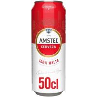 Cerveza AMSTEL, lata 50 cl