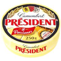 PRESIDENT Camembert gazta zatiak, kutxa 250 g