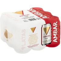 Cerveza AMBAR, pack lata 9x33 cl