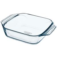 Fuente cuadrada de cristal borosilicato PYREX, 25x25 cm