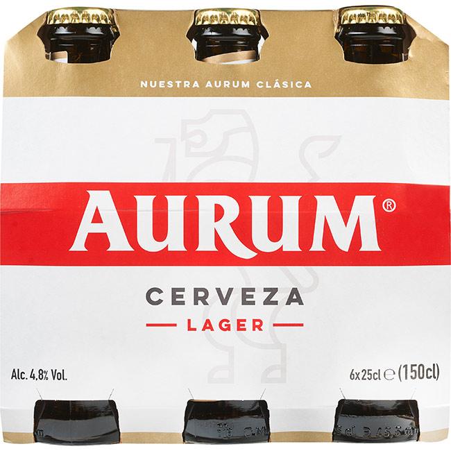 precios Cerveza Aurum, Pack Botellín 6X25 Cl en Eroski