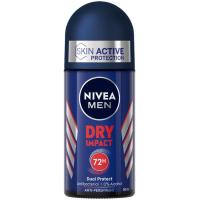 Desodorante para hombre dry impact NIVEA, roll on 50 ml