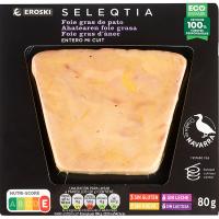 EROSKI SELEQTIA foie entier micuit, blisterra 80 g