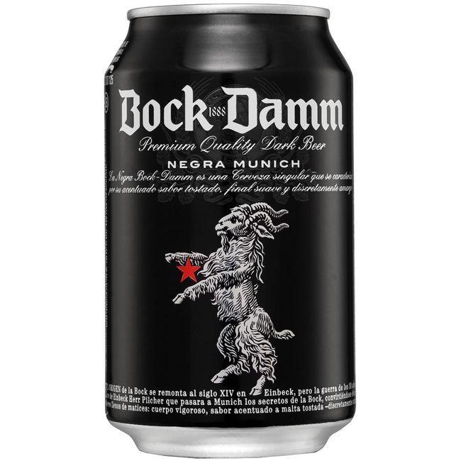 precios Cerveza Negra Bock Damm , Lata 33 Cl en Eroski