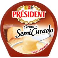 Crema de queso semicurado PRESIDENT, tarrina 125 g