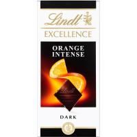 LINDT EXCELLENCE laranja eta almendra txokolatea, tableta 100 g