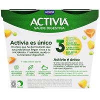 DANONE ACTIVIA jogurta mango, papaia eta sojarekin, sorta 4x120 g