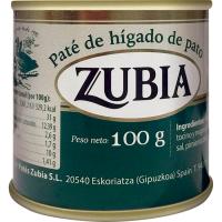 Paté de pato ZUBIA, lata 100 g
