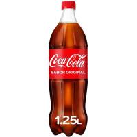 Refresco de cola COCA COLA, botella 1,25 litros