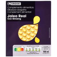 Jalea real con ginseng EROSKI, caja 10 viales